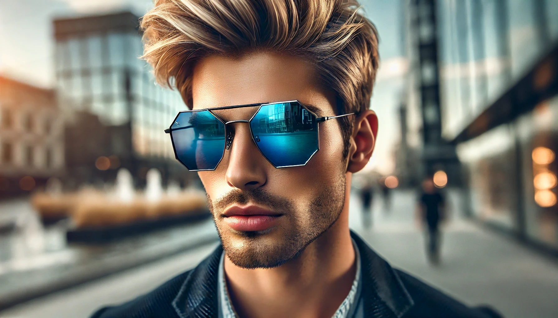 Óculos Ray Ban Hexagonal Azul Degrade Presidente Prudente SP